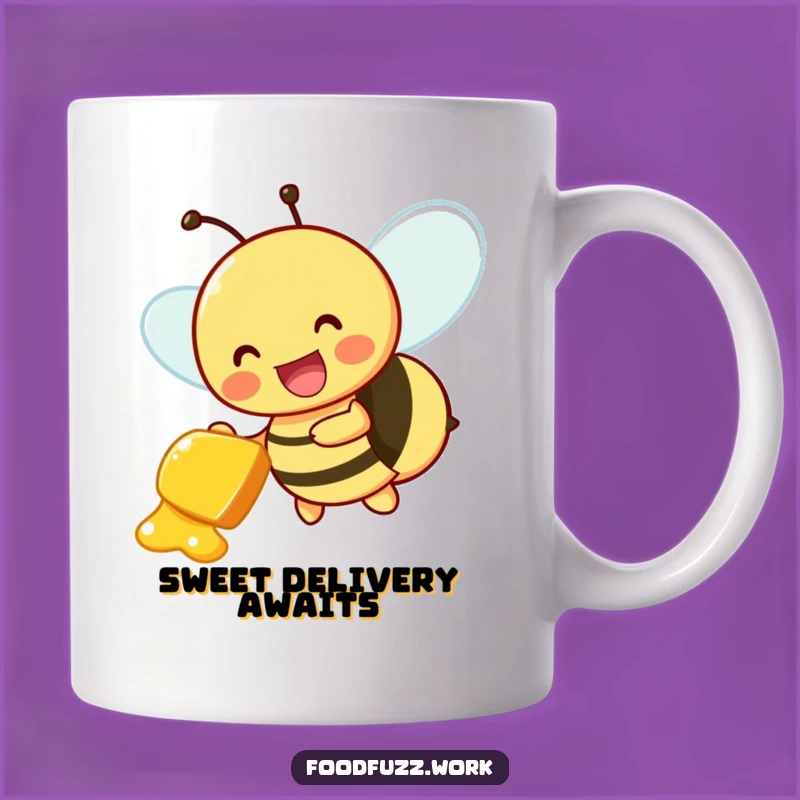 Funny Bee Mug: Sweet Delivery, Joyful and Humorous Gift Idea