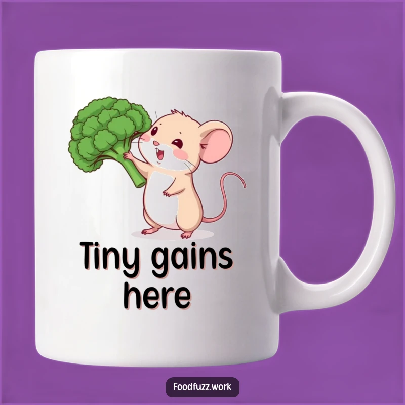 Funny Mouse Veggie Mug: Healthy Eating Enthusiasm Humor, Perfect Funny Gift