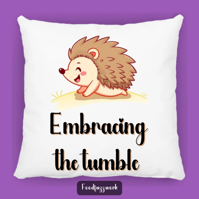 Funny Hedgehog Rolling Pillow: Cozy Comfort with a Hilarious Spiky Hug!