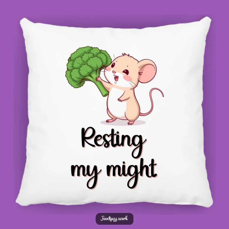 Funny Mouse Veggie Pillow: Cozy Healthy Humor Cushion, Wonderful Funny Gift