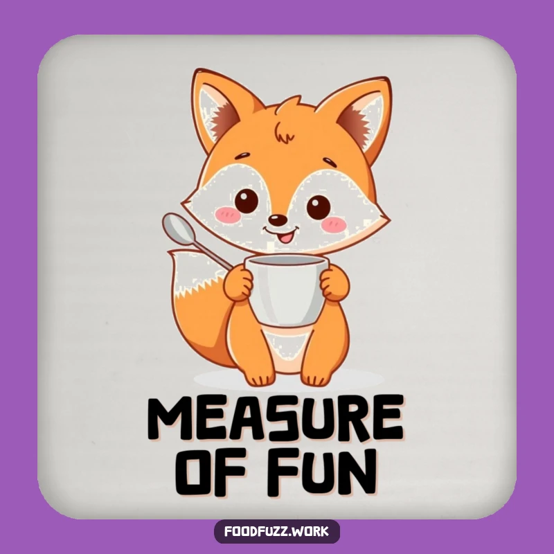 Funny Fox Baking Coasters: Protect Surfaces with Kitchen Humor, Cute Funny Gift Set