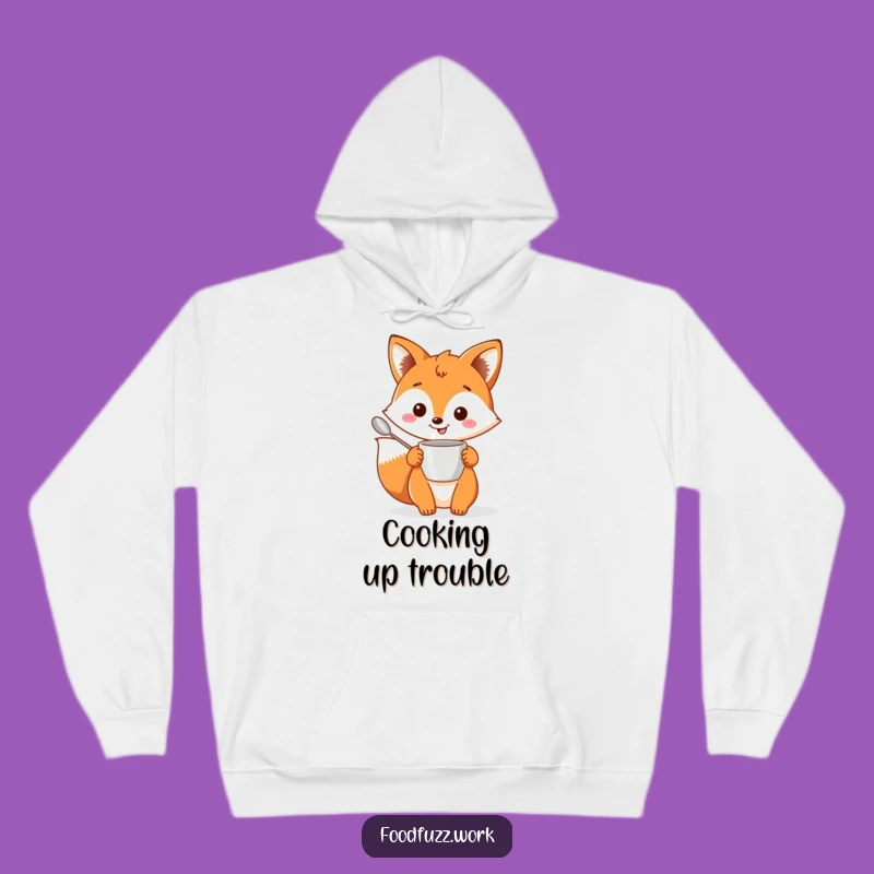 Funny Fox Baking Hoodie: Cozy Kitchen Humor Sweatshirt, Best Funny Gift
