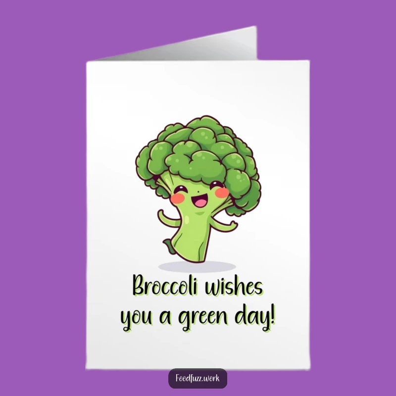Free Printable Birthday Card: Funny Broccoli Floret Spin for a Joyful, Laugh-Out-Loud Downloadable Gift