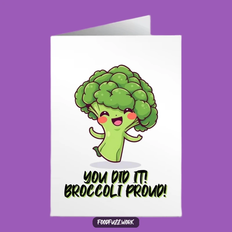 Free Printable Congrats Card: Hilarious Broccoli Floret Spin for a Joyful, Laugh-Out-Loud Downloadable Gift