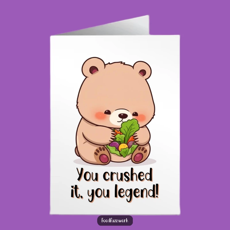 Free Printable Funny Bear Cub Congrats Card - Download Your Laughs Now!