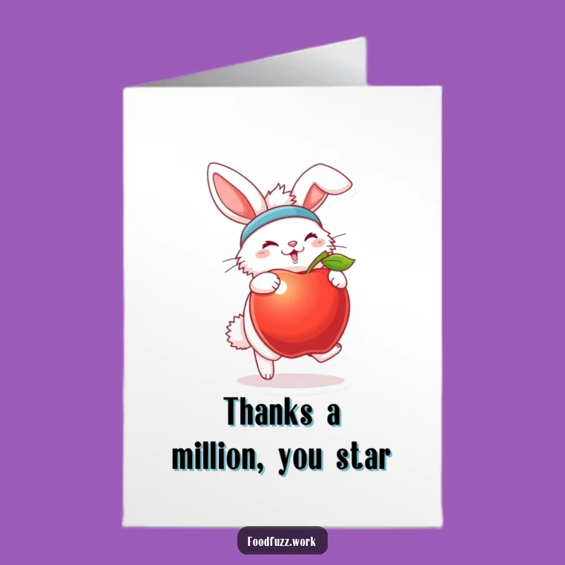Free Printable Bunny Thank You Card - Hoppy Thanks, Downloadable Cheer!