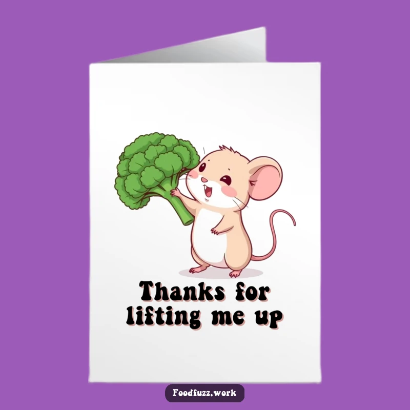 Free Printable Mouse Thank You Card - Small Effort, Big Thanks, Downloadable!