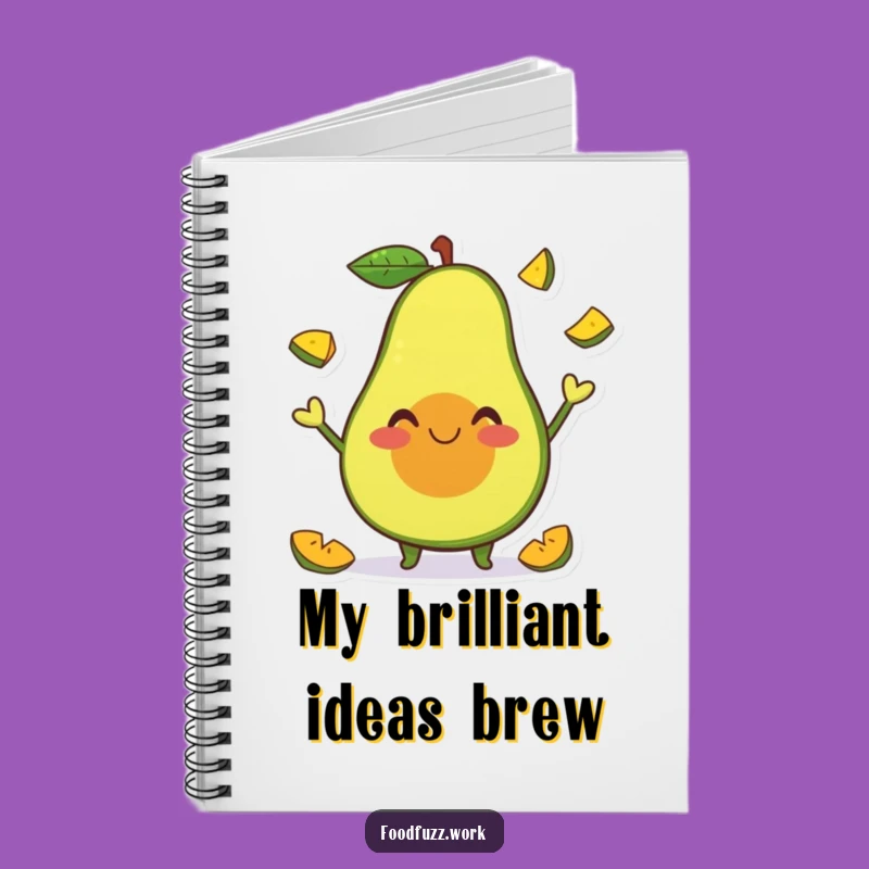 Funny Avocado Juggling Notebook: Happy Fruit Journal