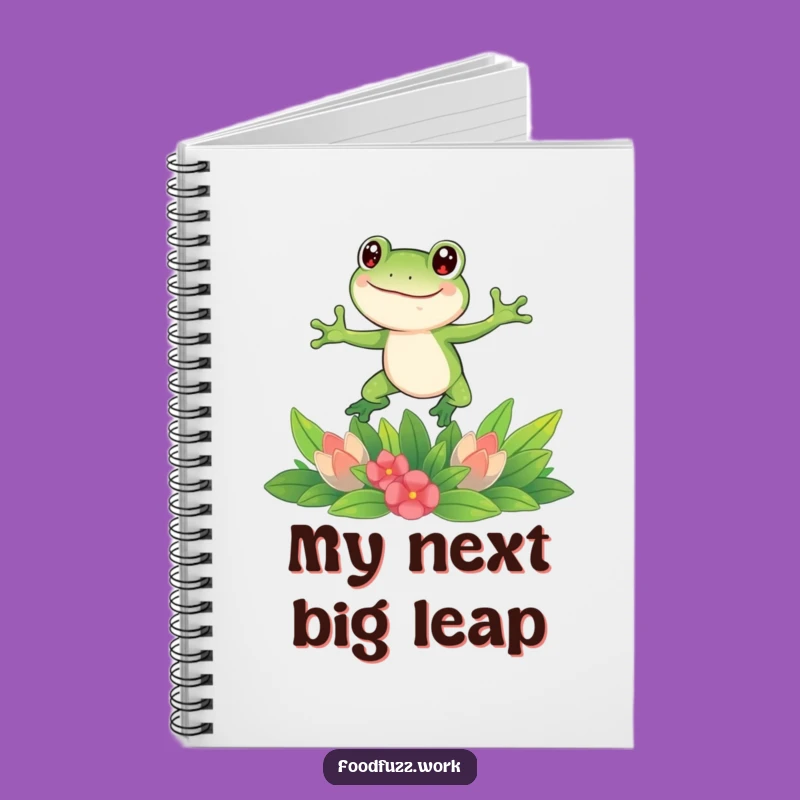 Funny Frog Leaping Notebook: Jot Down Ideas with Humorous Veggie Flair!