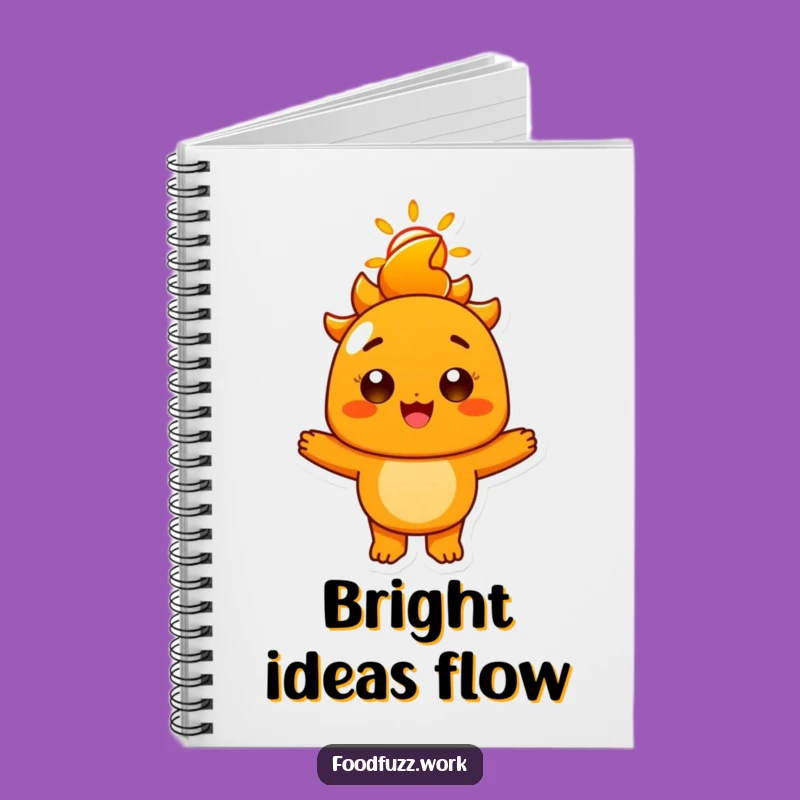 Funny Radiant Orange Notebook: Sunny Smile, Jot Down Happy Thoughts