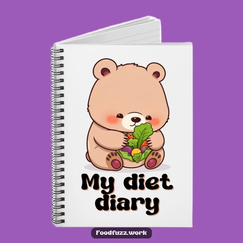 Funny Bear Cub Salad Notebook: Jot Down Ideas with Healthy Eating Humor, Great Funny Gift