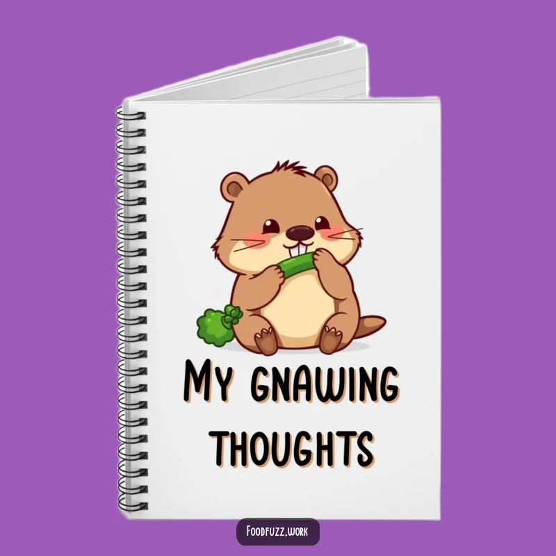 Funny Beaver Cucumber Notebook: Jot Down Plans with Diligent Humor!