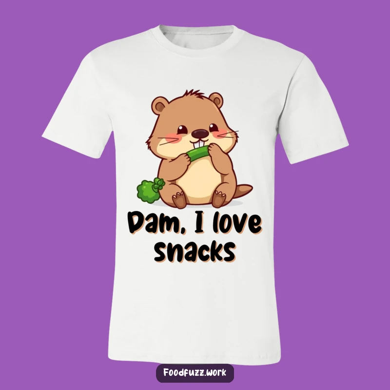 Funny Beaver Cucumber Tee: Hilarious Working Hard Shirt, Perfect Funny Gift!