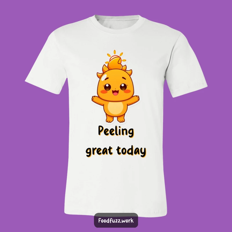 Funny Radiant Orange T-Shirt: Sunny Smile, Wear Your Joy