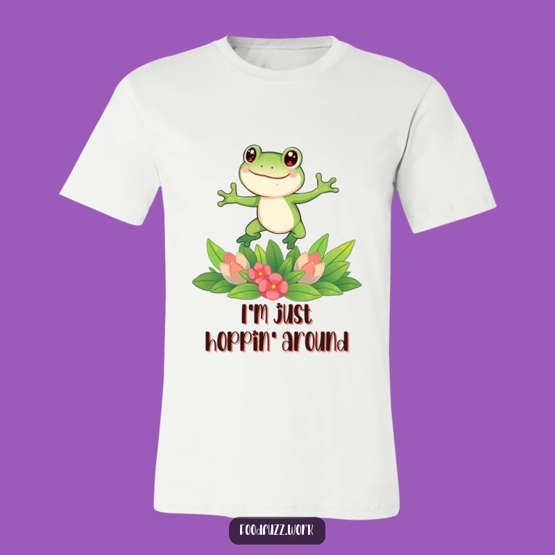 Funny Frog Leaping Tee: Hilarious Veggie Lover Shirt, Perfect Funny Gift!