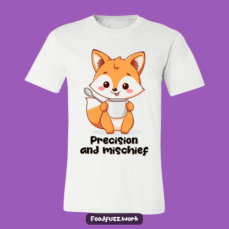 Funny Fox Baking T-Shirt: Cheerful Kitchen Humor Tee, Perfect Funny Gift