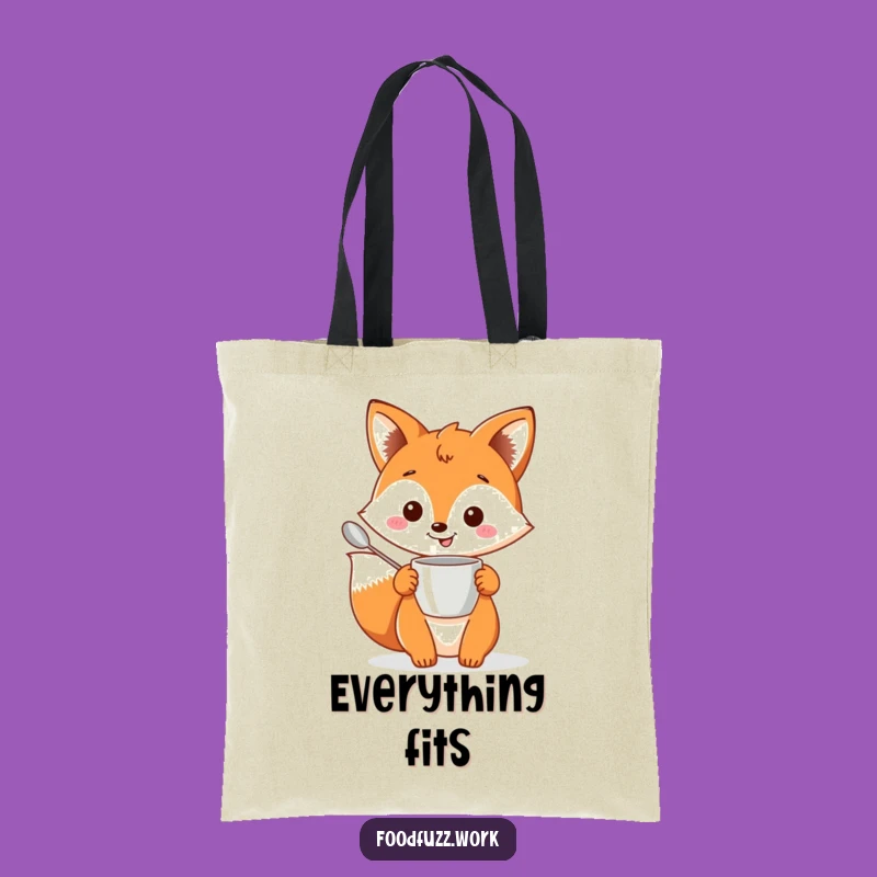 Funny Fox Baking Tote Bag: Practical Kitchen Humor Accessory, Ideal Funny Gift