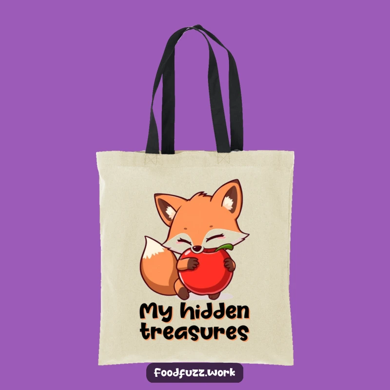 Funny Fox Tote Bag: Carry Your Secrets, Playful and Humorous Accessory