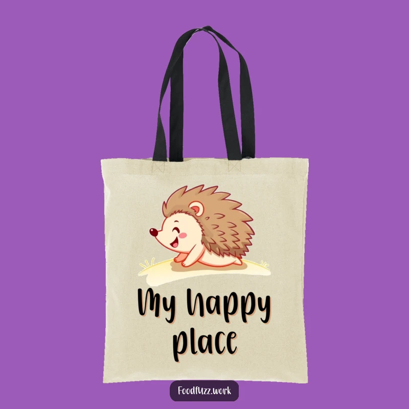 Funny Hedgehog Rolling Tote: Carry Fun & Smiles Everywhere You Go!